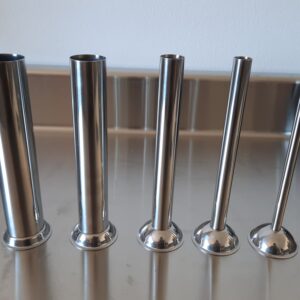 Sada nerez nadstavcov na plnenie klobás a jaterníc