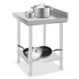 Nerezový pracovný stôl 60x60cm (s lemom)