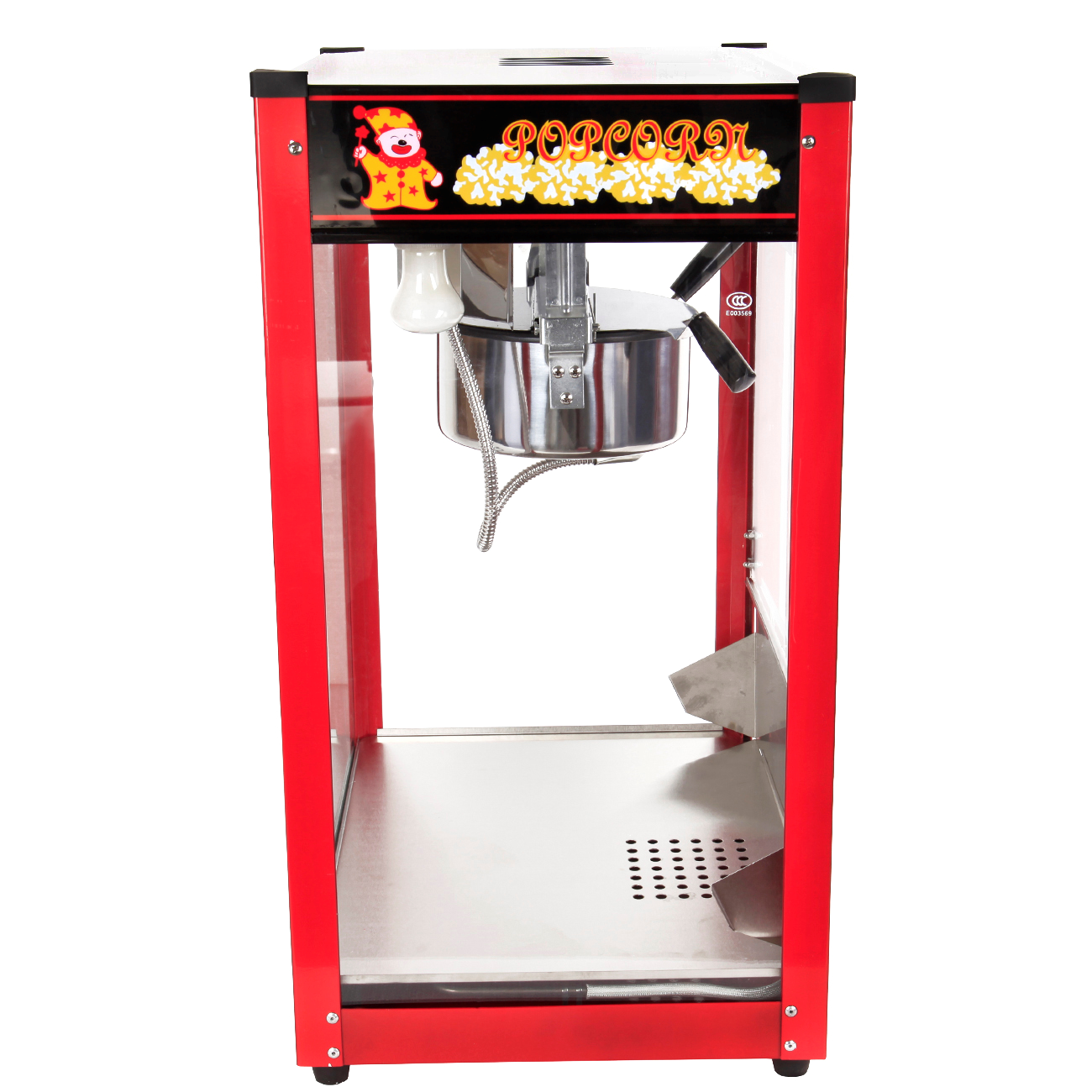 Stroj na popcorn - 1370W (červený dizajn) – Obrázok 4