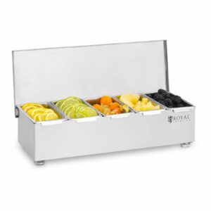 Stojan na prísady s nádobami 5x450ml