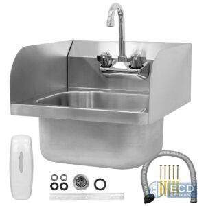 Nerezové umývadlo s vysokým okrajom + armatúra