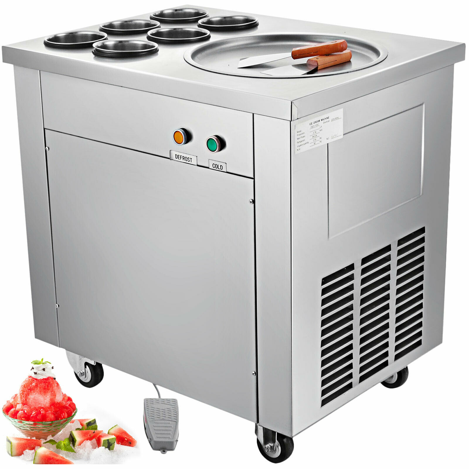 Stroj na thajskú (rolovanú) zmrzlinu - 740W