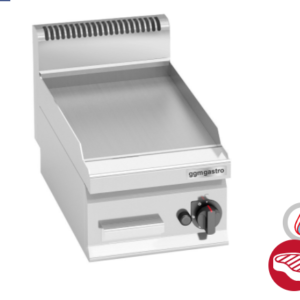 Plynová grilovacia platňa hladká - 30 x 60 cm