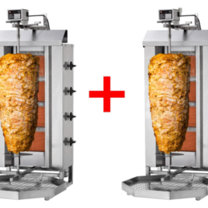 Plynový gril na kebab/gyros - 4+4 horáky | 120kg