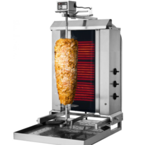 Elektrický gril na kebab/gyros (pohyblivý) - 3 horáky - max. 40 kg