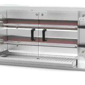 Plynový gril na kurčatá - 2 ihly pre 10 kurčiat - rozmery 1150x472x605mm