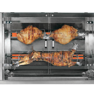 Gril na prasa - plynový - 2 ihly - rozmery 1528x600x970mm