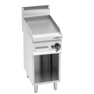 Plynová grilovacia platňa hladká so stojanom - 30 x 60 cm