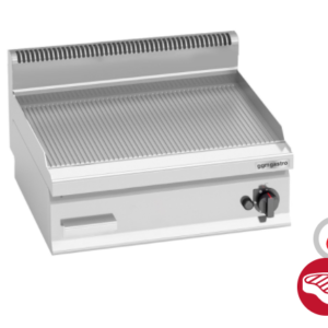 Plynová grilovacia platňa vrúbkovaná - 60 x 60 cm