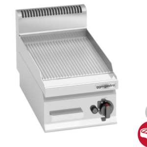 Plynová grilovacia platňa vrúbkovaná - 30 x 60 cm