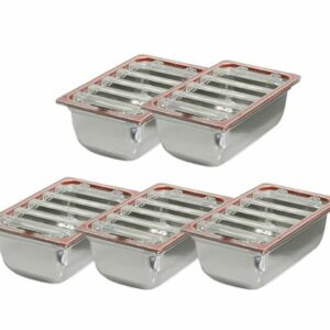 Set vákuových gastronádob 5xGN 1/1 200mm (s vekom)