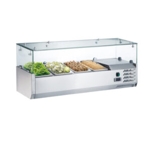 Chladiaca vitrína / Pultová vitrína 4xGN 1/3