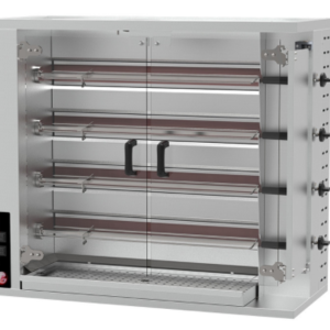 Plynový gril na kurčatá - 4 ihly pre 24 kurčiat - rozmery 1150x550x980mm