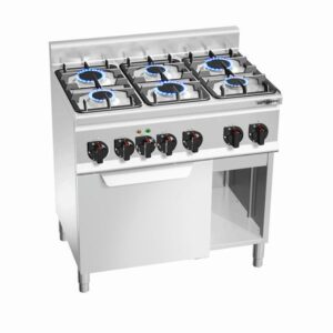 Plynový sporák s 6 horákmi - 18,6kW + plynová rúra 3,5kW