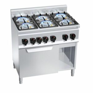 Plynový sporák s 6 horákmi - 28,5kW + elektrická rúra 3kW