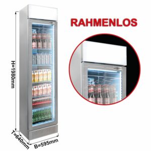 Úzka nápojová chladnička - objem 145 l, biela