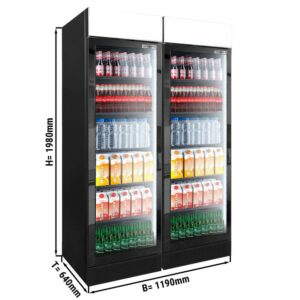 Chladnička - objem 694 l, čierna