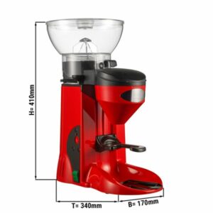 Mlynček na kávu - červený, 1 kg, elektronické dávkovanie