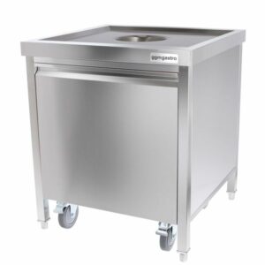 Nerezový smetný kôš s nádobou - 50L