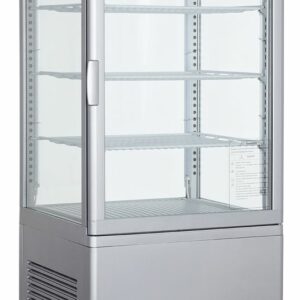 Stolová chladiaca výstavná vitrína - 68L, biela