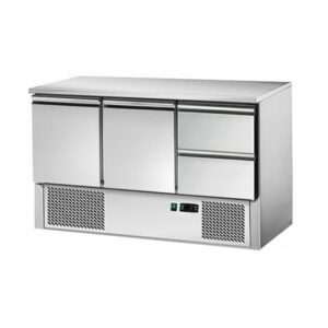 Chladiaci stôl - 1,37 x 0,7 m, 2 dvere a 2 zásuvky