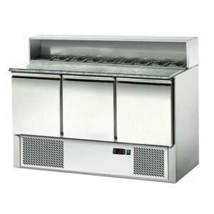 Chladiaci stôl s nadstavbou SAG147GND - 1,37 x 0,7 m, 3 dvere