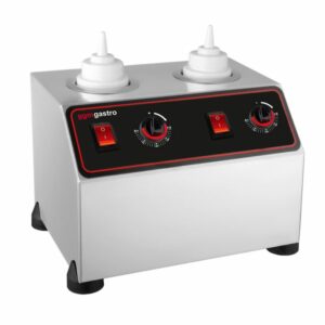 Nerezový dávkovač omáčky pre 2 fľaše (vyhrievaný)