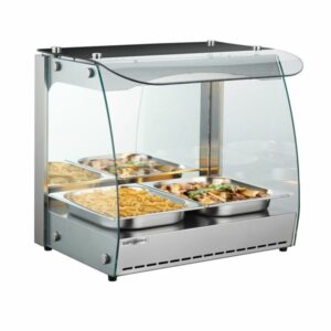 Ohrevná nerezová vitrína s 1 policou (0,56m)