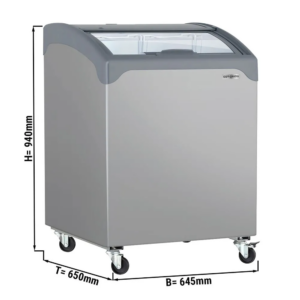 Gastro pultová mraznička s posuvným vekom - 117L