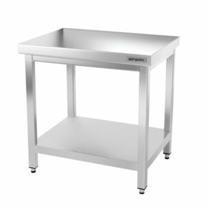 Nerezový pracovný stôl 0,7x0,6m so základnou policou