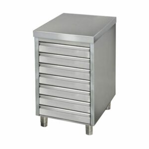 Nerezové skrinky so zásuvkami