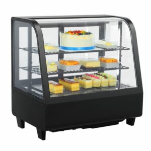 Stolová chladiaca vitrína - 100 litrov, čierna