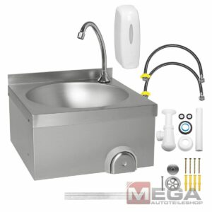 Bezdotykové nerezové umývadlo bez okraja