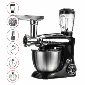 Multifunkčný mixér 3v1 - Drvič ľadu, mlynček na mäso, hnetač cesta, 1000W