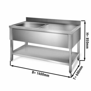 Nerezový drez ECO STK166BL1 – 160x60cm