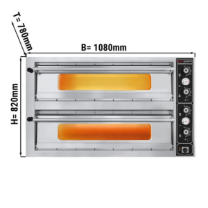 Pizza pec – kapacita 4+4x 34 cm