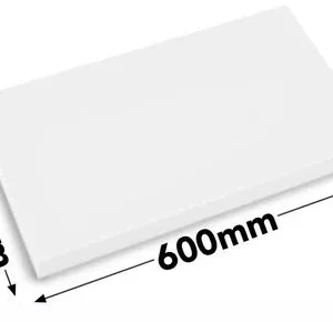 Krájacia doska – 40x60 cm – 2 cm hrúbka – biela