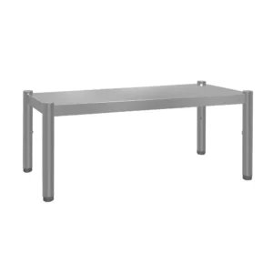 Nerezová nadstavba k stolu – 80 cm – 1 rad – výška 40 cm