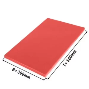 Krájacia doska – 30x50 cm – 2 cm hrúbka – červená
