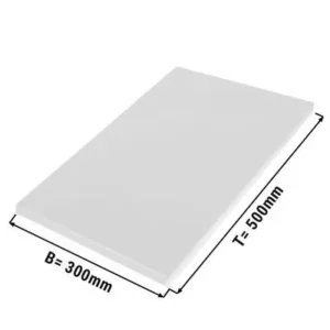 Krájacia doska – 30x50 cm – 2 cm hrúbka – biela