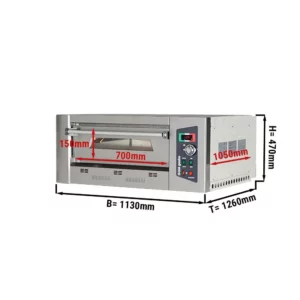 Plynová pec na pizzu - 6x 34 cm