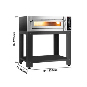 Elektrická pec na pizzu - 4x 34 cm