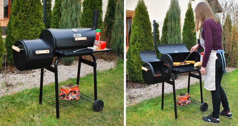 Záhradný gril s udiarňou Kaminer 5165 – Obrázok 6