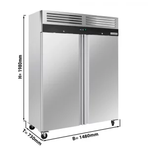 Chladnička - 1,48 x 0,73 m s dvomi dvierkami