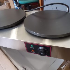 Dvojitá platňa na palacinky s priemerom 40 cm každá