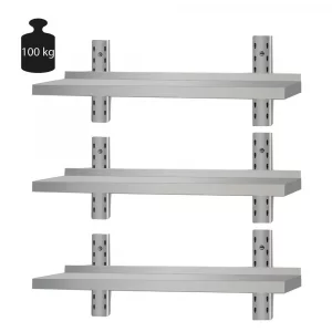 Nástenné police ECO s rozmermi 2000x300 mm a 3 úrovňami