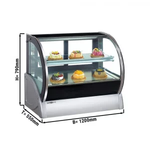 Stolová chladiaca vitrína s dĺžkou 1,2 m