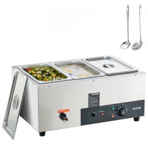 Vodný kúpeľ Bain Marie s 3 nádobami po 8,8 litra