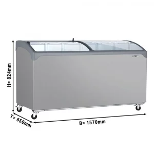 Mraznička – 1570 x 650 mm – 352 litrov – s posuvným skleneným vekom