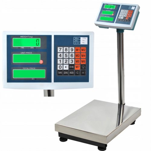 Mostíková digitálna váha s nosnosťou do 100 kg a presnosťou 50 g